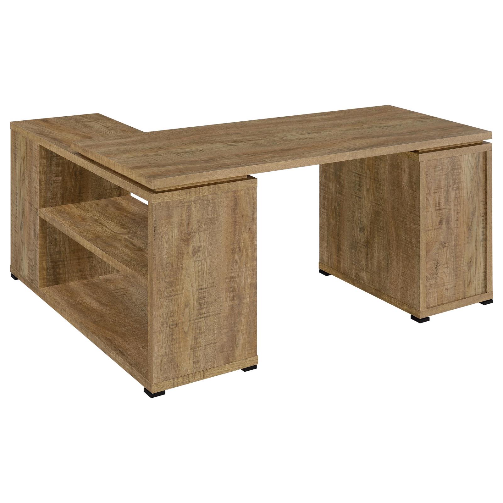 Yvette 60-inch 3-drawer L-Shape Computer Desk Mango - Image 6