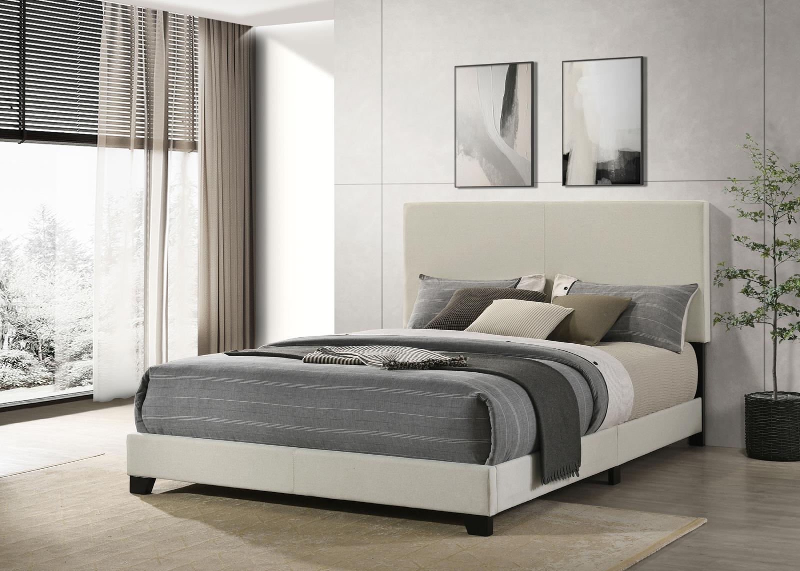 Dorian Fabric Upholstered Queen Panel Bed - Image 10