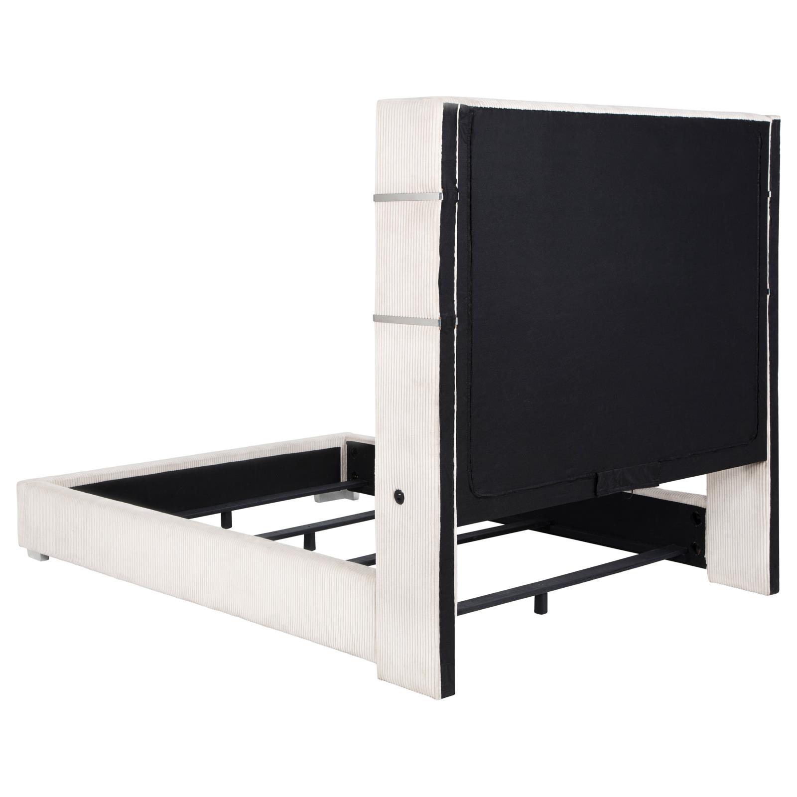 Tisdall Upholstered Queen Flame Visualizer Bed - Image 21