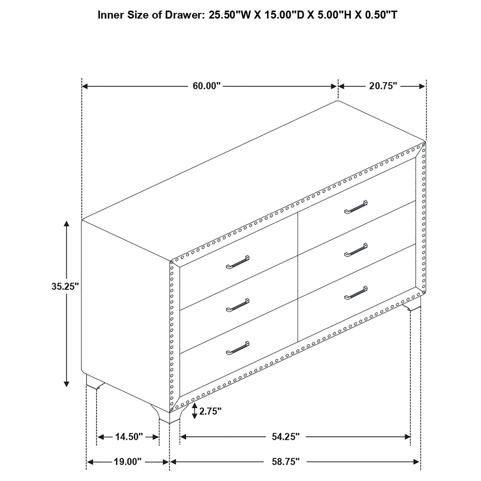Melody Bedroom Set Grey - Image 13