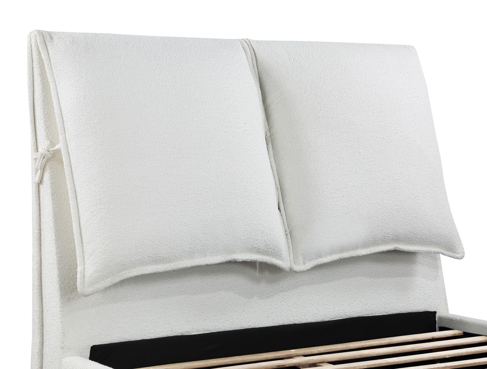 Gwendoline Upholstered Queen Panel Bed White - Image 11