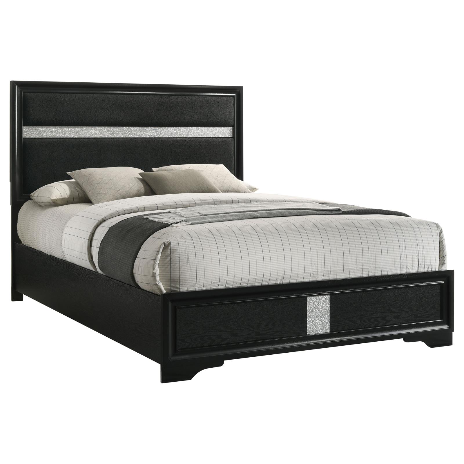Miranda 54-inch Upholstered California King Panel Bed - Image 15