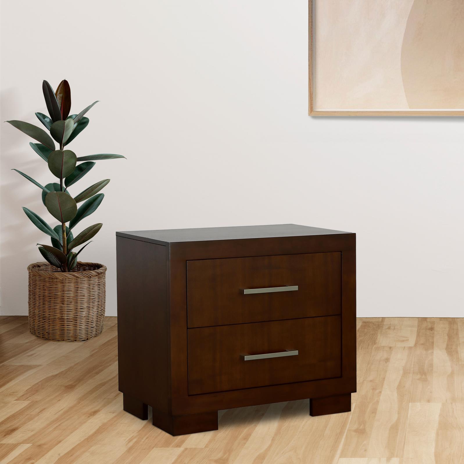 Jessica 2-drawer Nightstand Cappuccino - Image 2
