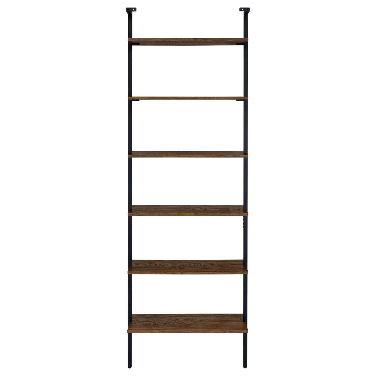 Owens 3-piece 96-inch Wall Mounted Bookshelf Set Walnut - Image 15