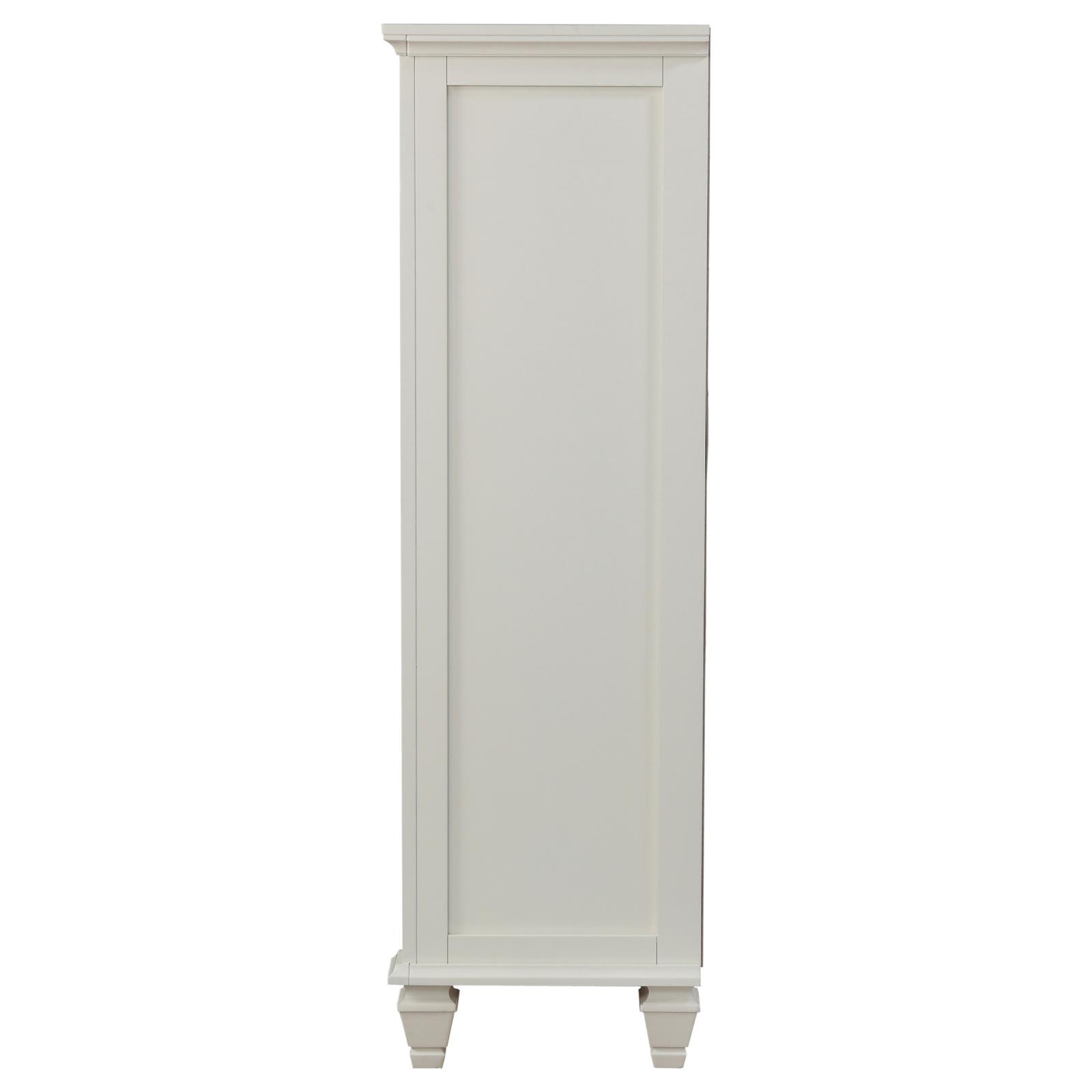 Sandy Beach 8-drawer Door Chest Cream White - Image 5