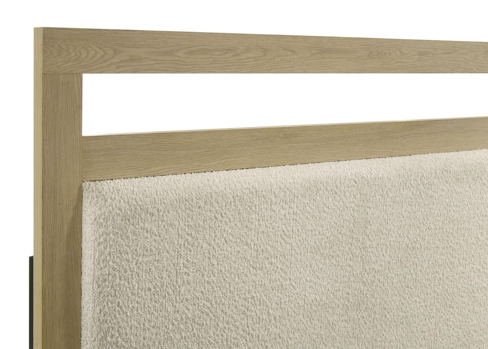 Hendricks Queen Panel Headboard Platform Bed Light Oak - Image 7