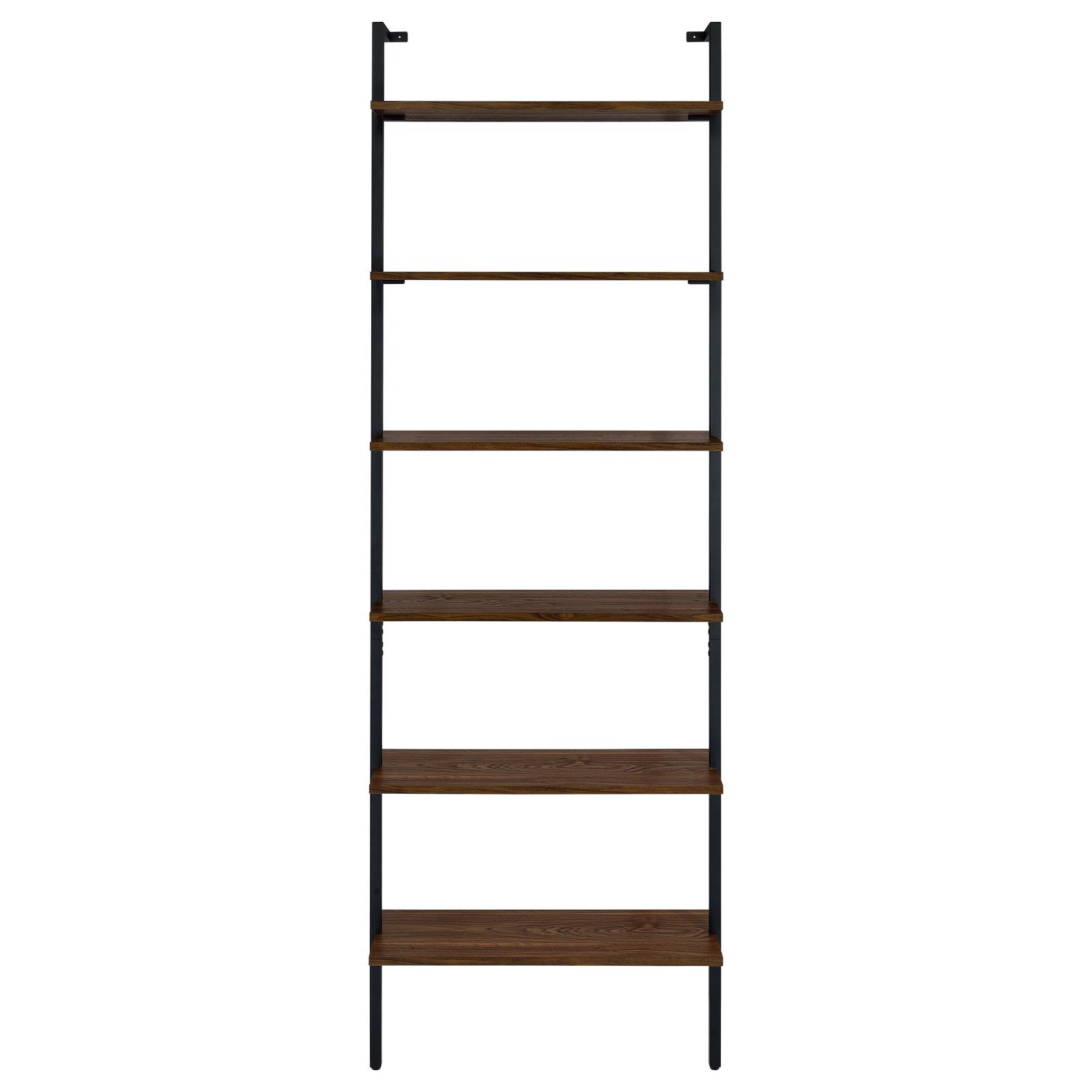 Owens 3-piece 96-inch Wall Mounted Bookshelf Set Walnut - Image 11