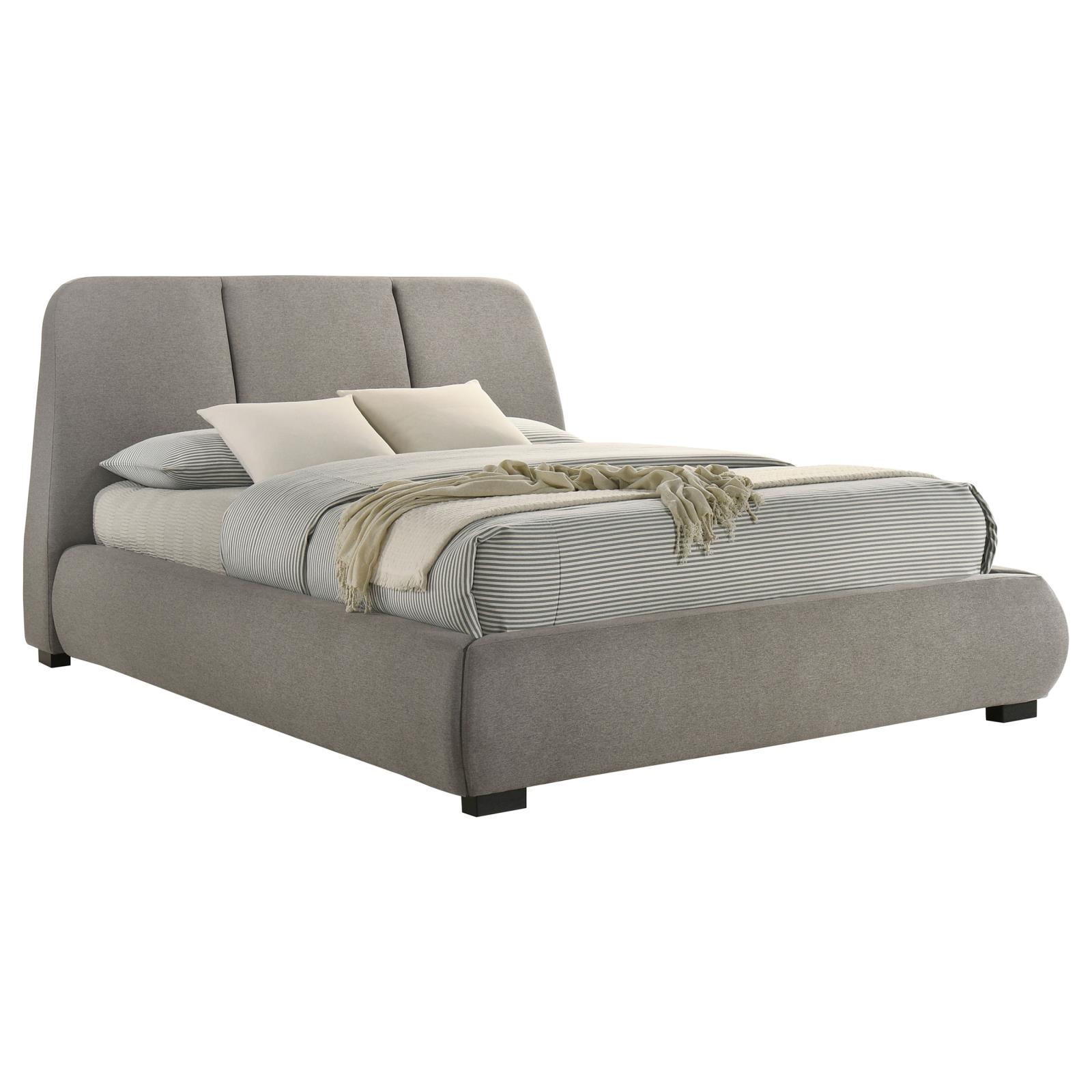 Mokena 46-inch Upholstered Queen Platform Bed - Image 3
