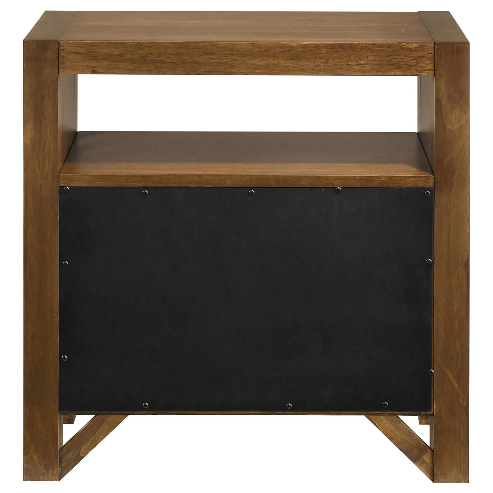 Adderley 2-drawer Nightstand Bedside Table Warm Brown - Image 7