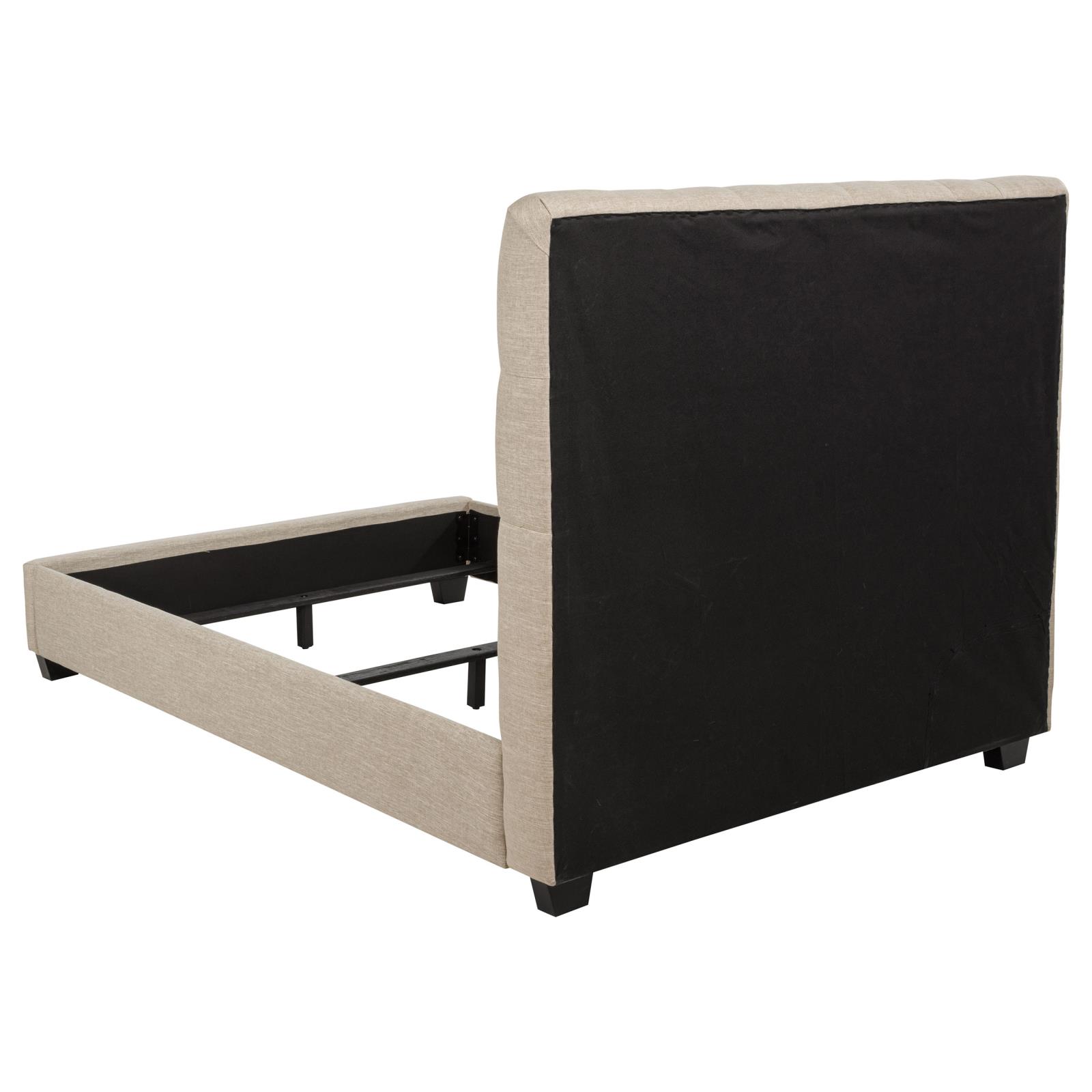 Chloe Upholstered Full Panel Bed Oatmeal - Image 5