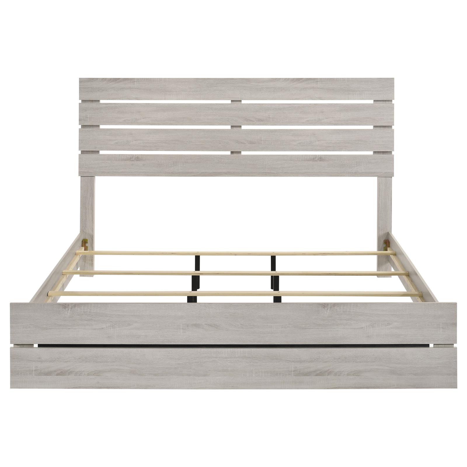 Brantford Wood Eastern King Panel Bed Coastal White - Image 4