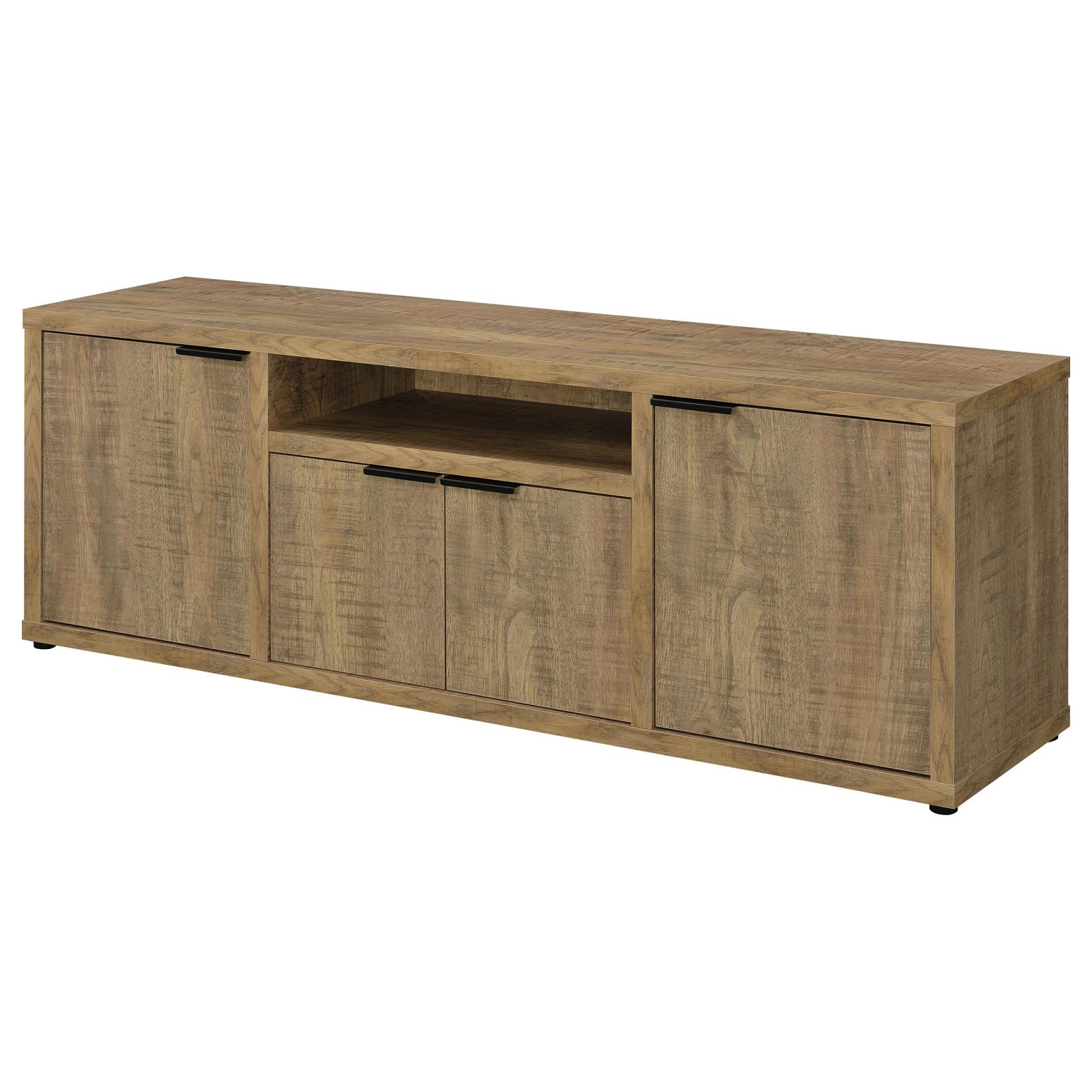 Tabby TV Stand for TVs up to 65 Inches with 4-Door Storage in Mango - Image 5