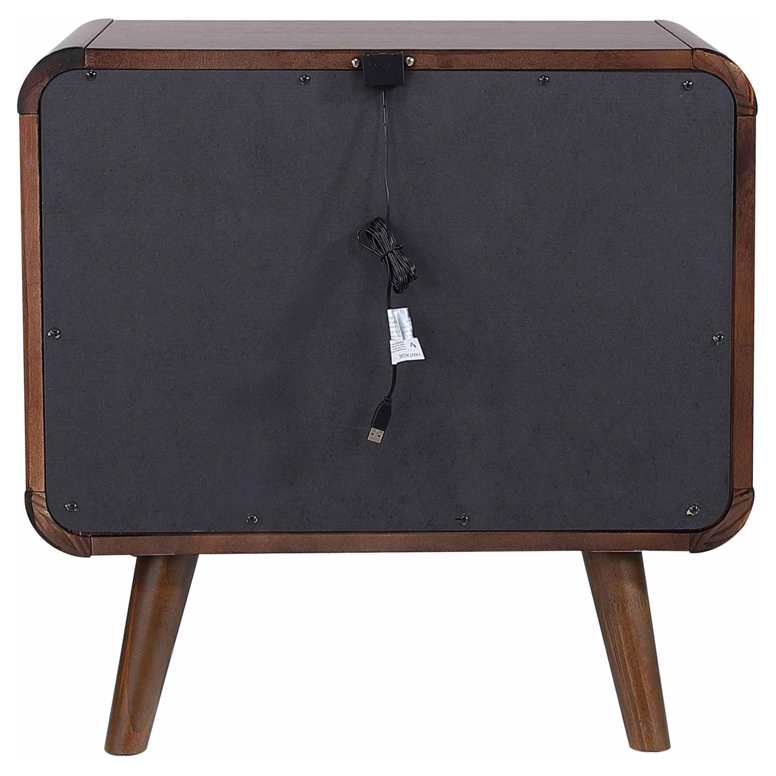 Robyn 2-drawer Nightstand Bedside Table Dark Walnut - Image 7