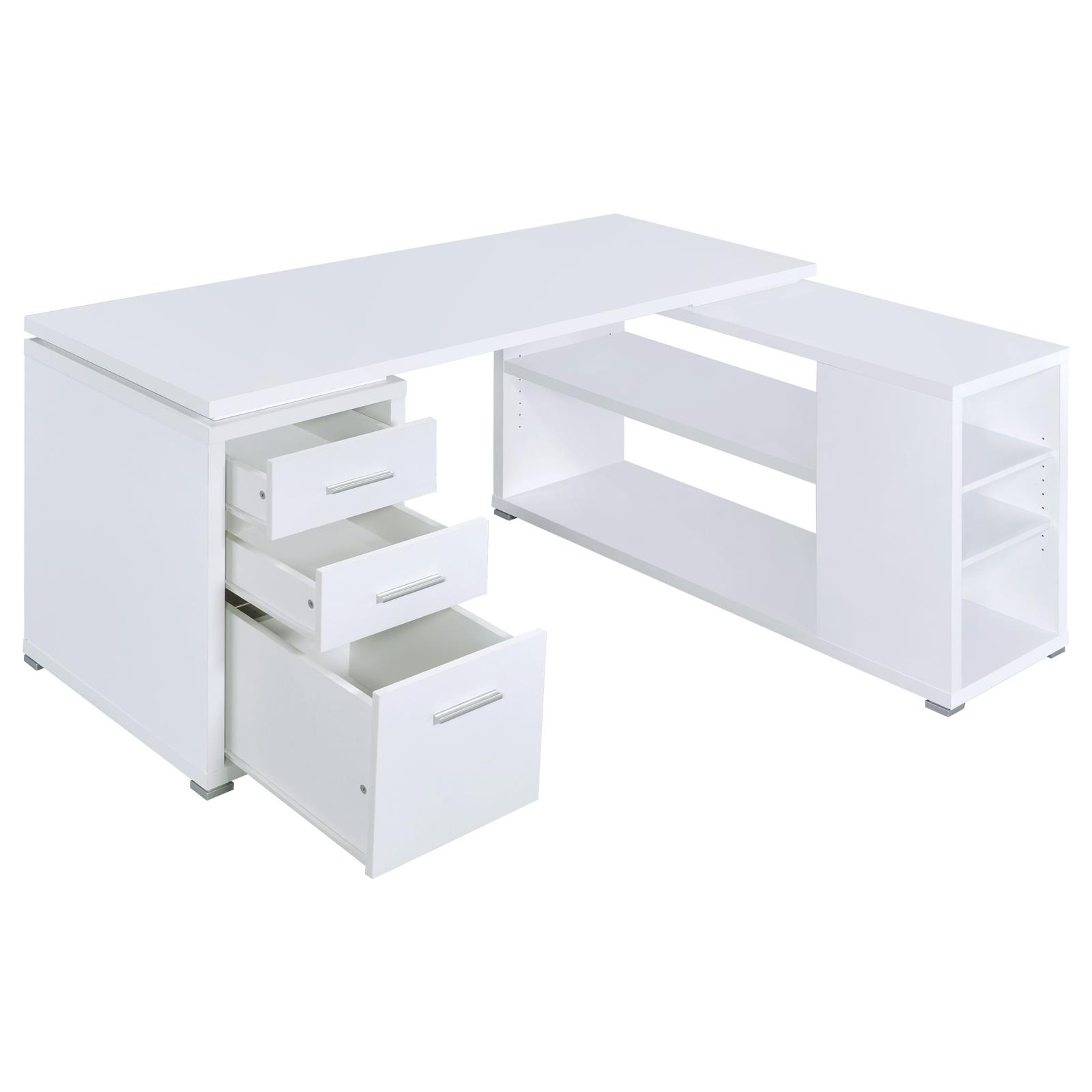 Yvette 60-inch 3-drawer L-Shape Computer Desk - Image 3