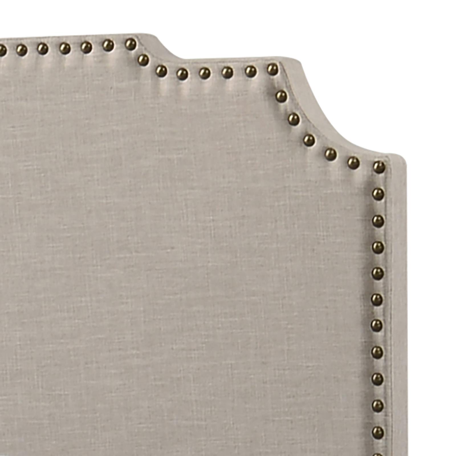 Tamarac Upholstered Eastern King Panel Bed Beige - Image 5