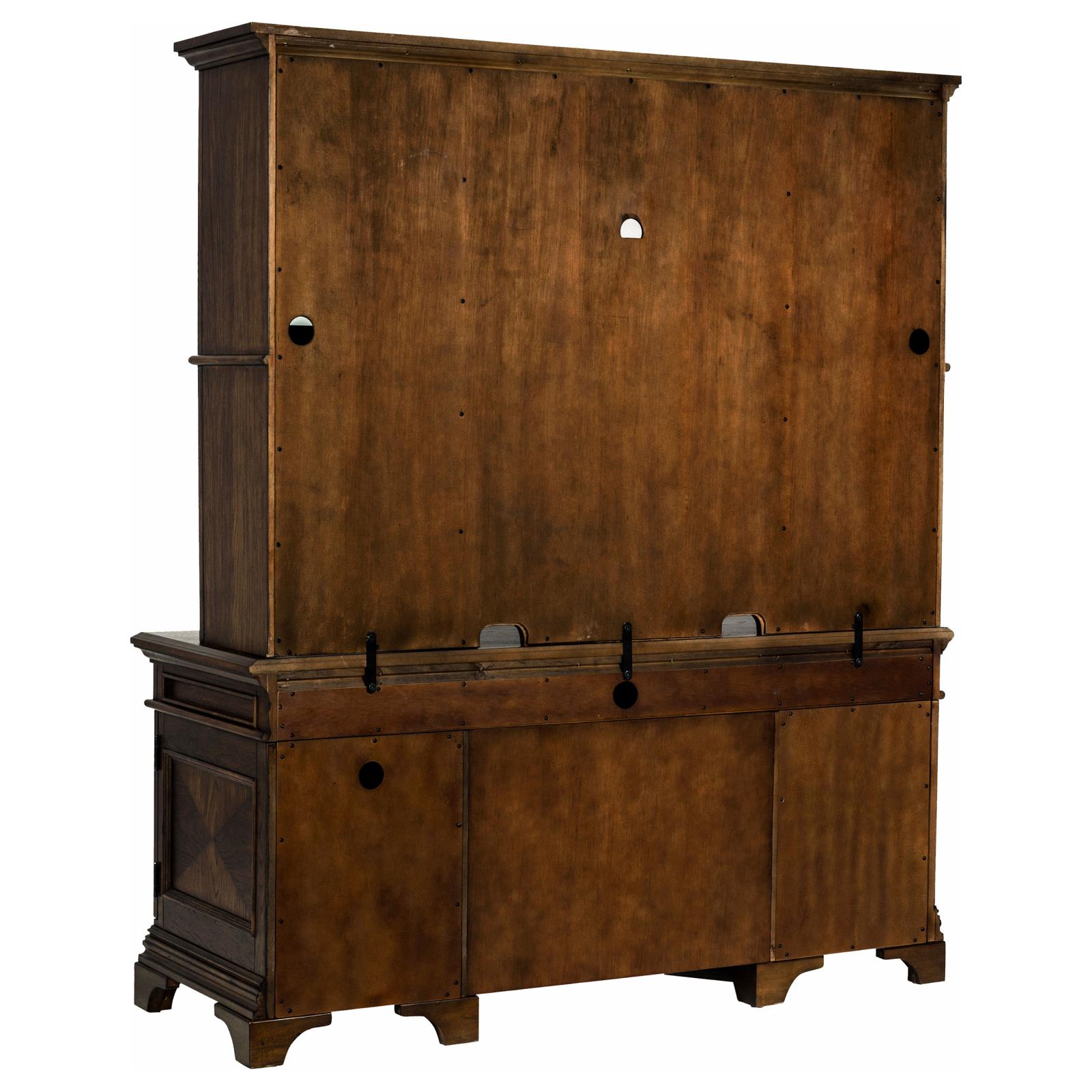 Hartshill 66-inch 5-drawer Credenza with Hutch Burnished Oak - Image 6