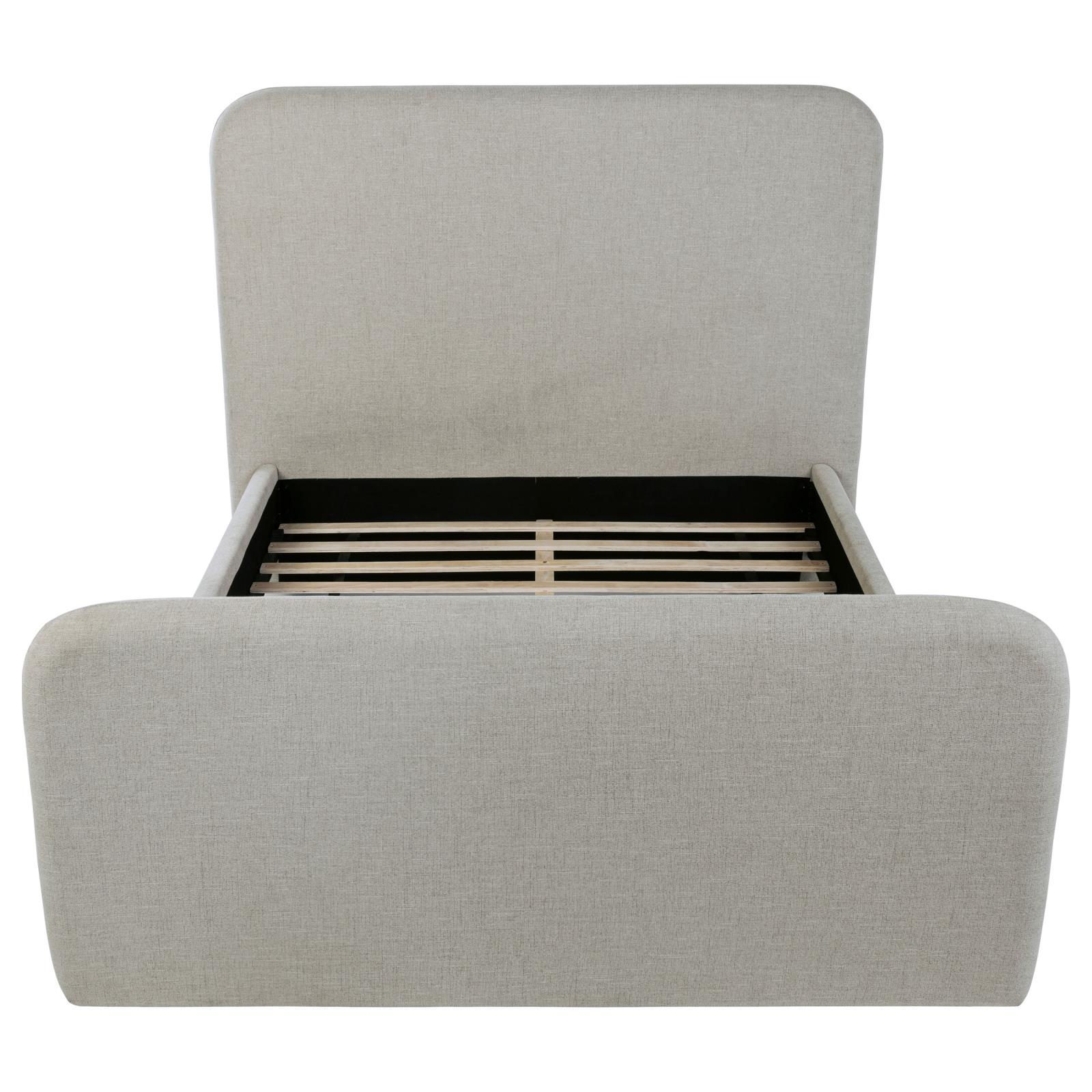 Wren Upholstered Queen Panel Bed Grey - Image 4