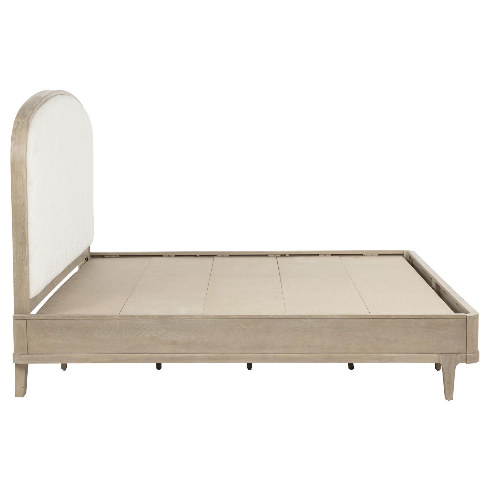 Lucaire Eastern King Upholstered Panel Bed Sandstone - Image 6