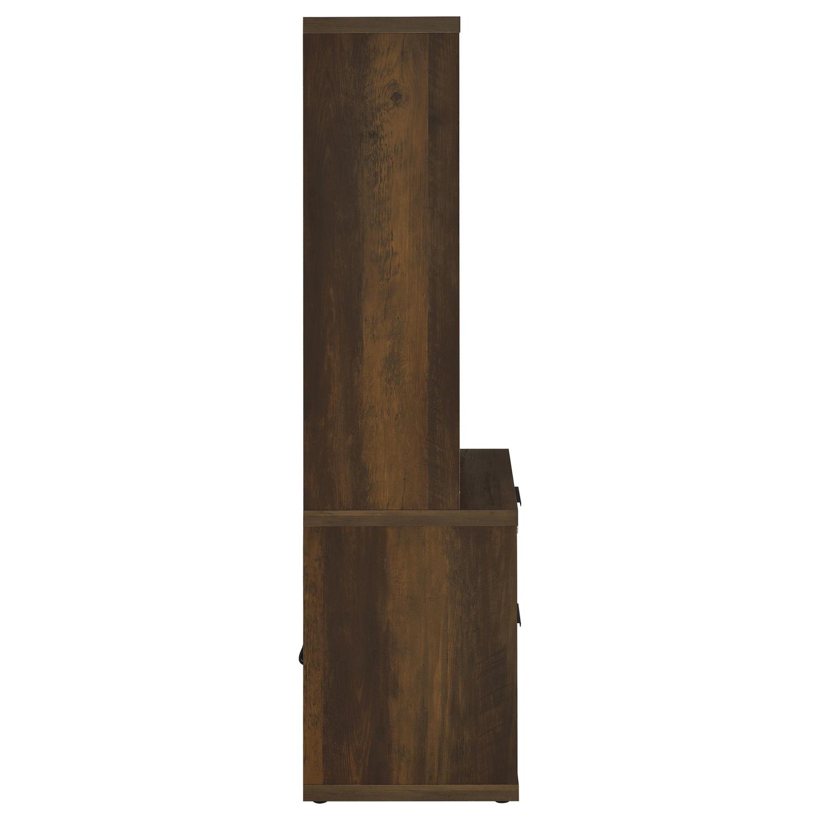 Westpark 3-piece Wall Unit Bookcase Set with USB Dark Pine - Image 10