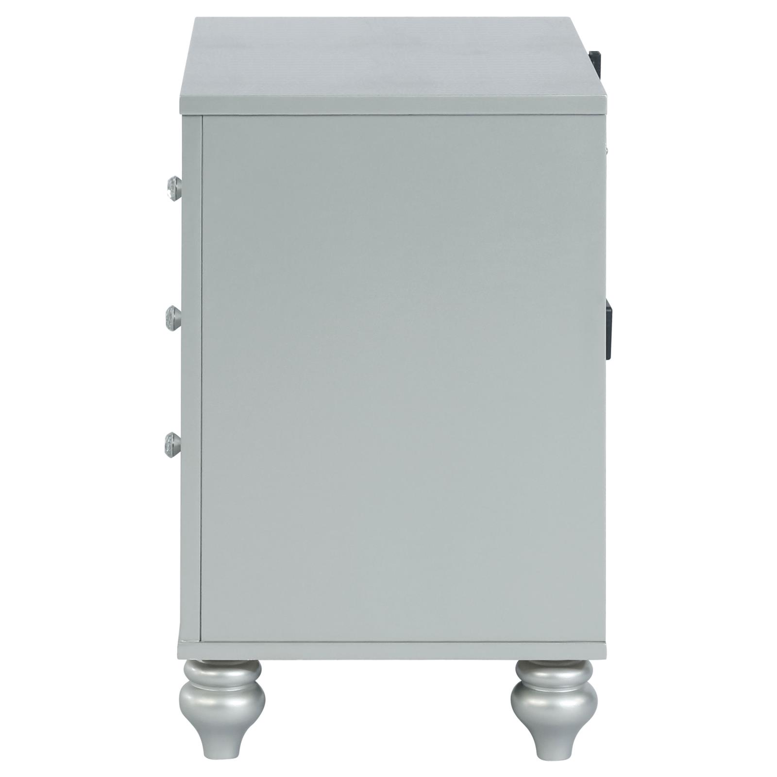 Gunnison 2-drawer Nightstand Silver Metallic - Image 5