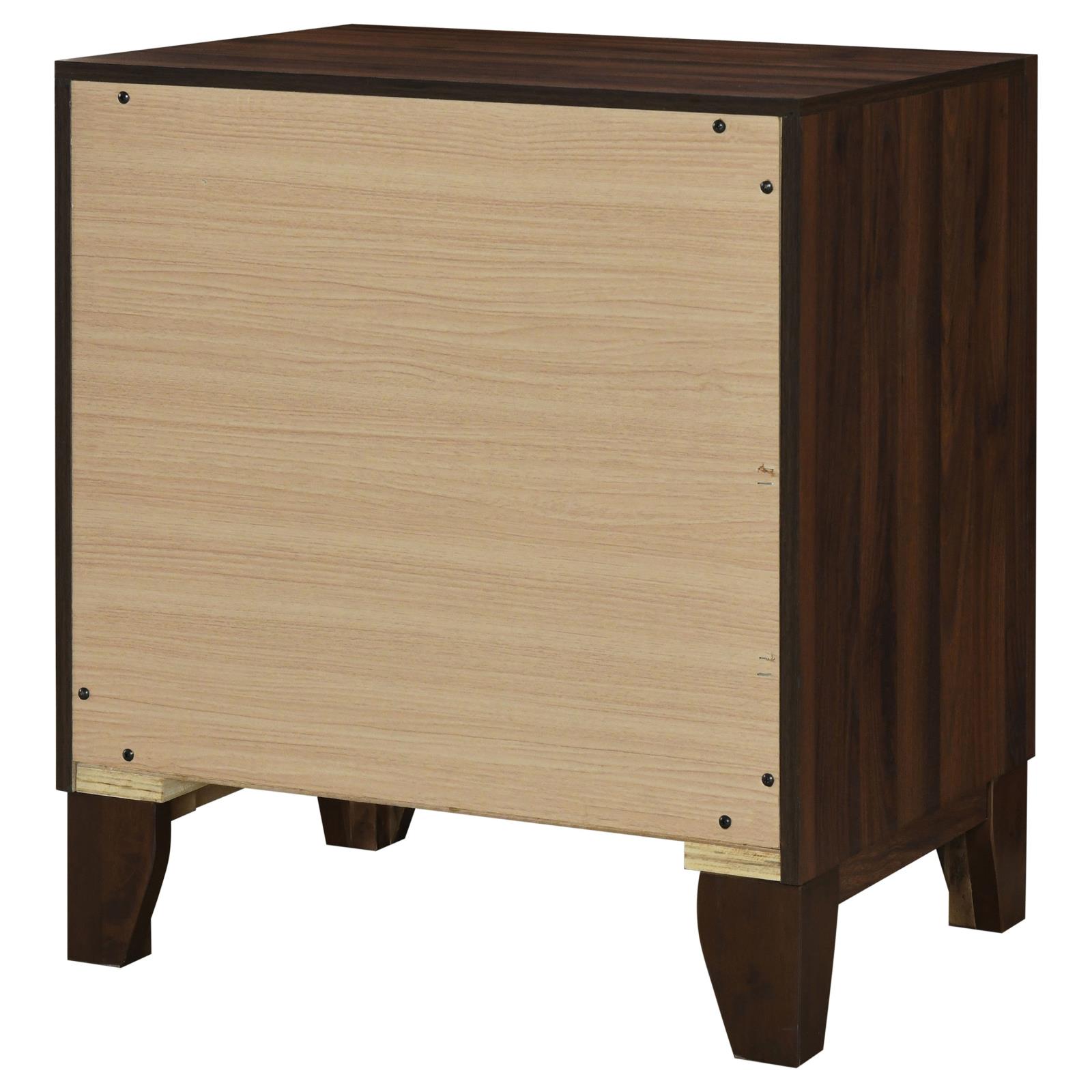 Welsley 2-drawer Nightstand Bedside Table Walnut - Image 8