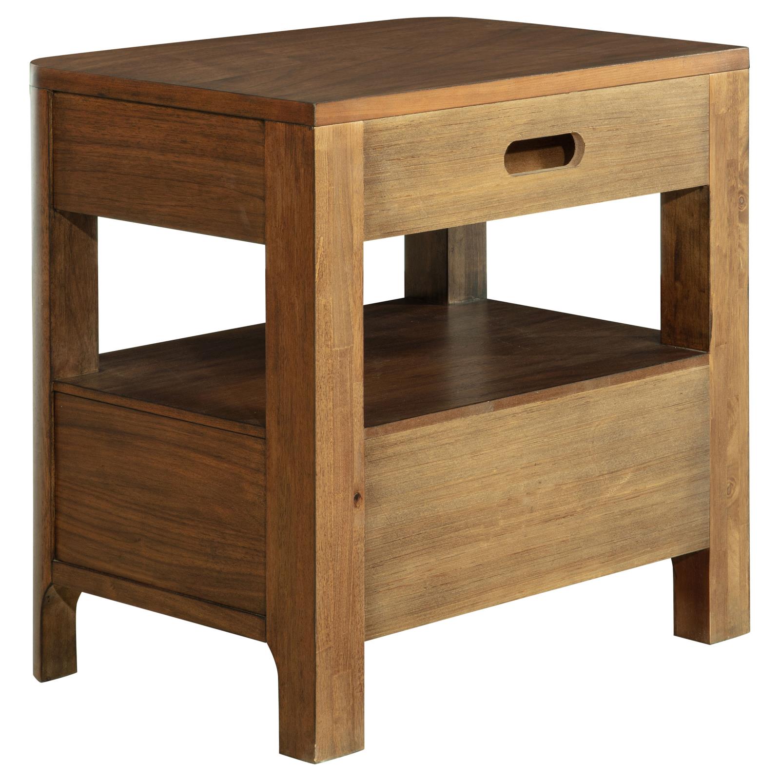 Maderia 2-drawer Nightstand Bedside Table Walnut - Image 6