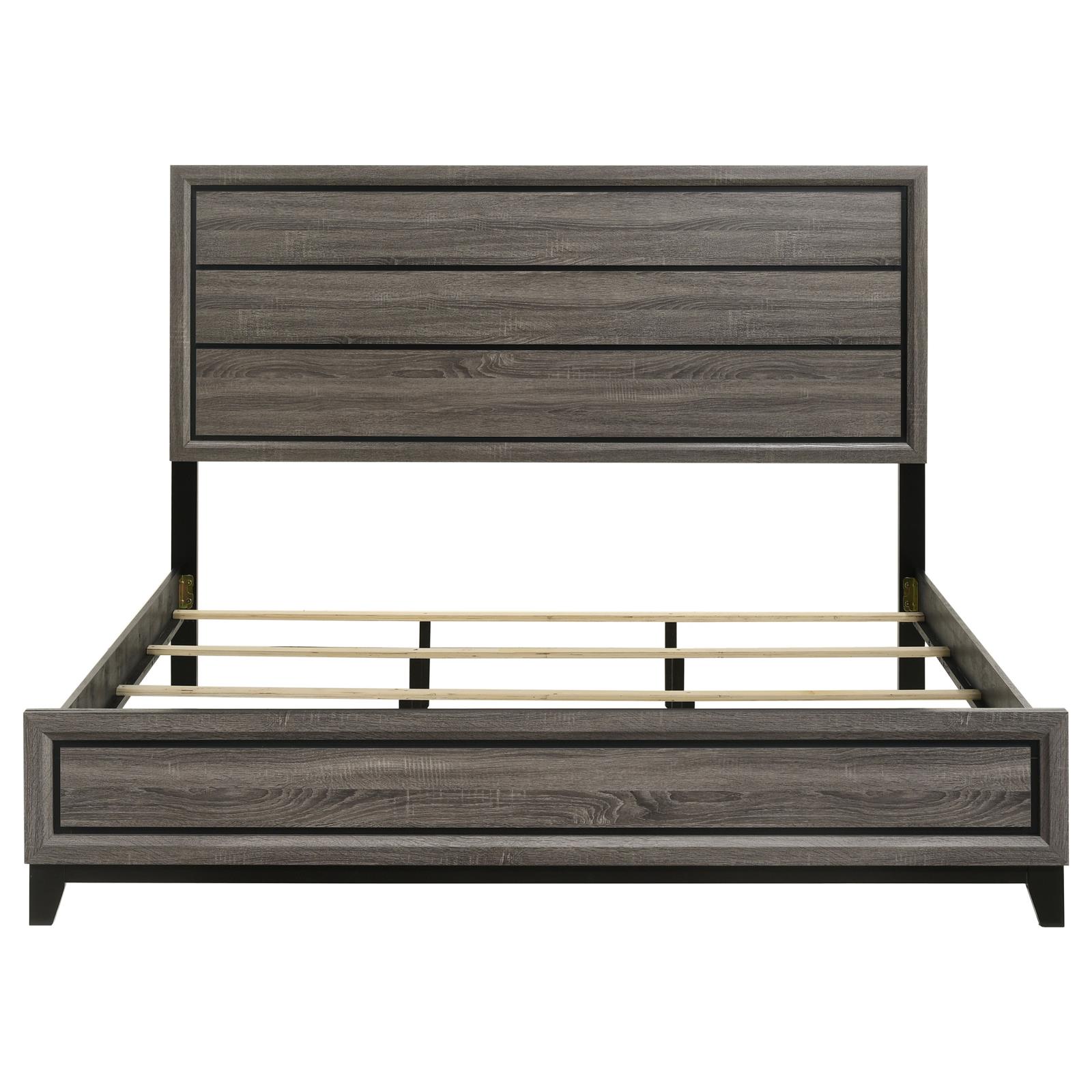 Watson Wood Eastern King Panel Bed Grey Oak - Image 4