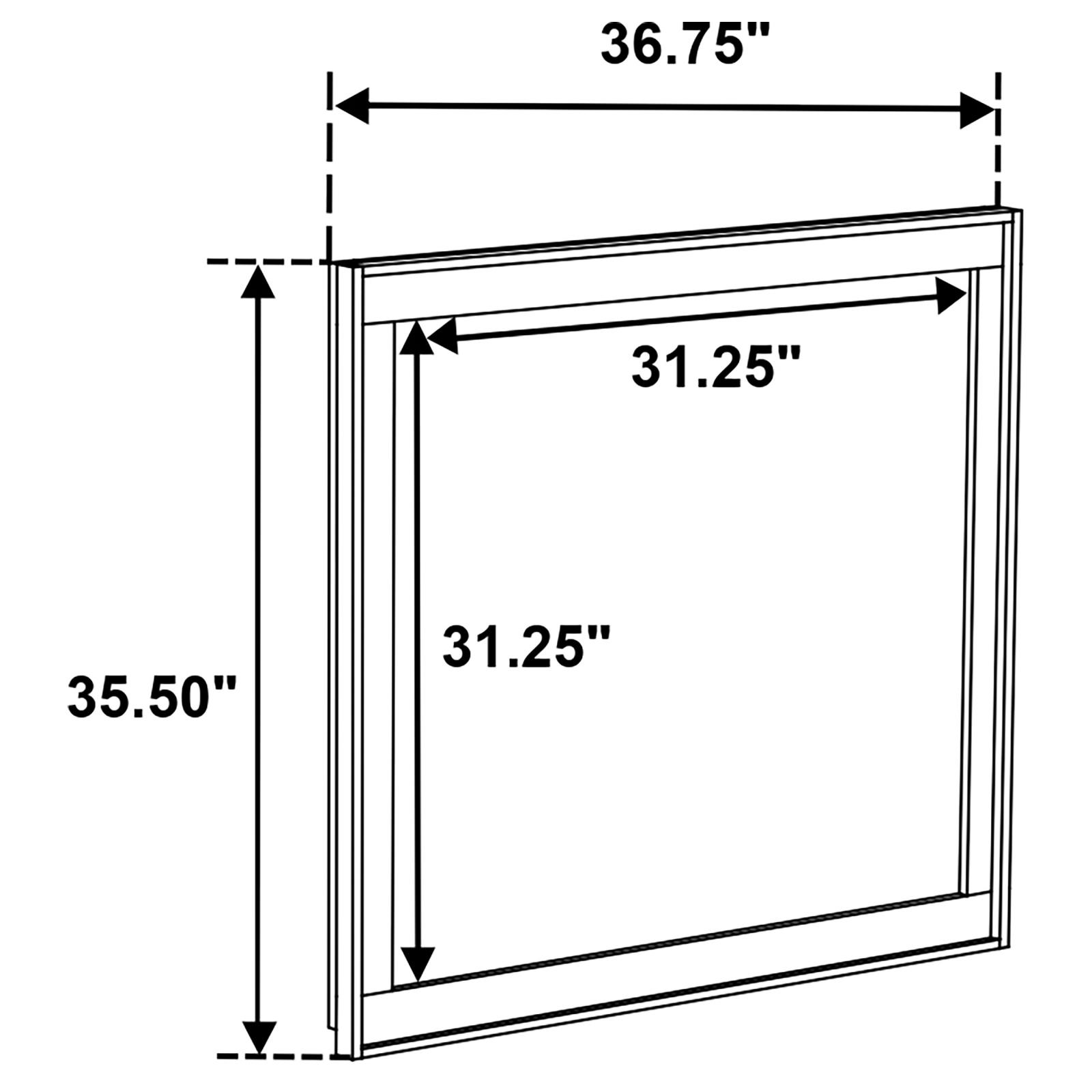 Henderson Dresser Mirror Medium Oak - Image 5