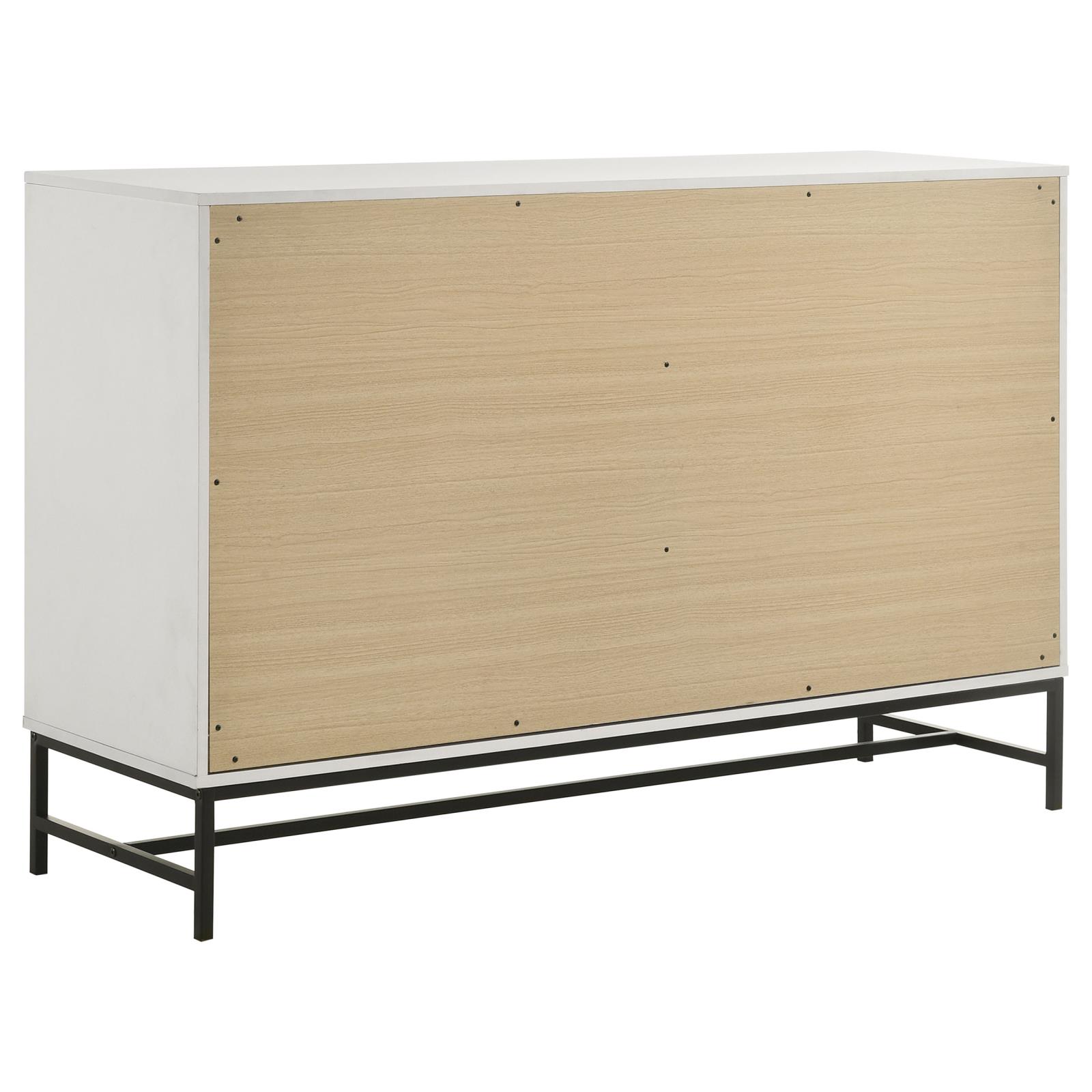 Sonora 6-drawer Bedroom Dresser White - Image 6
