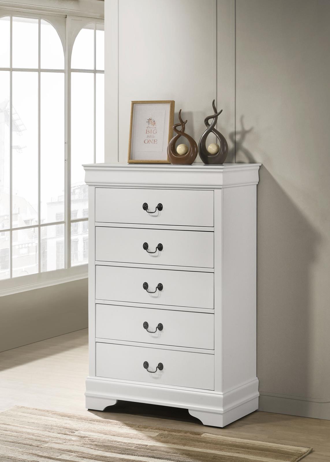 Louis Philippe 5-drawer Bedroom Chest - Image 14