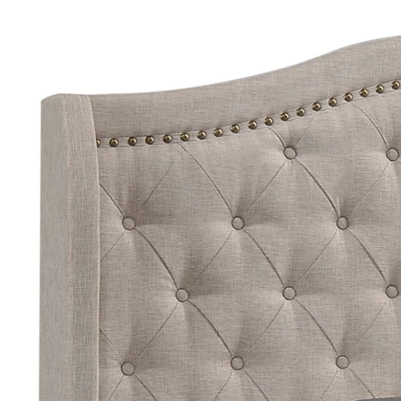 Sonoma Upholstered Queen Wingback Bed - Image 11