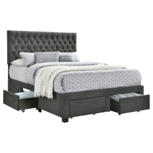 Soledad Upholstered Full Storage Panel Bed