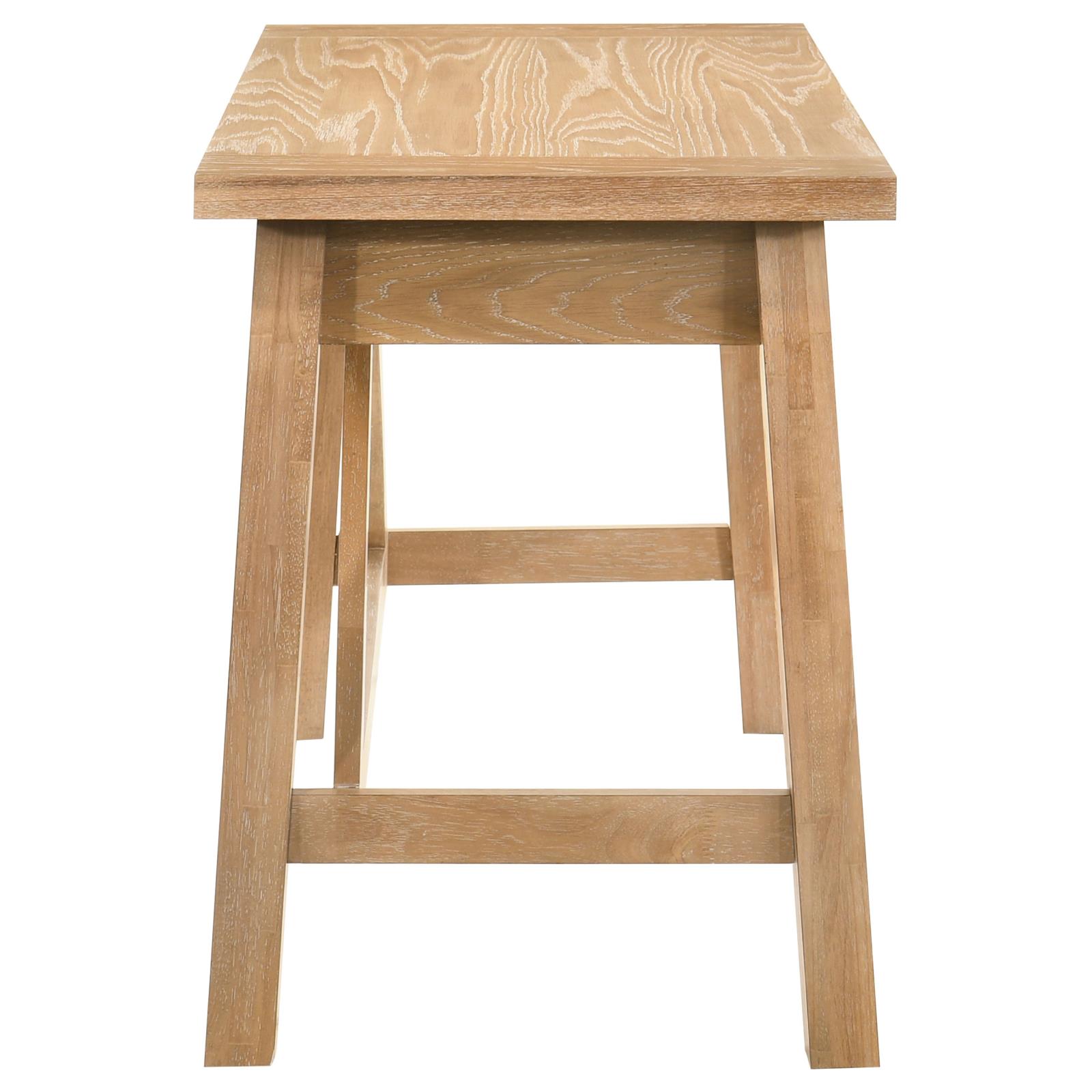 Fabian 54-inch 2-drawer Computer Writing Desk Distressed Light Brown - Image 11