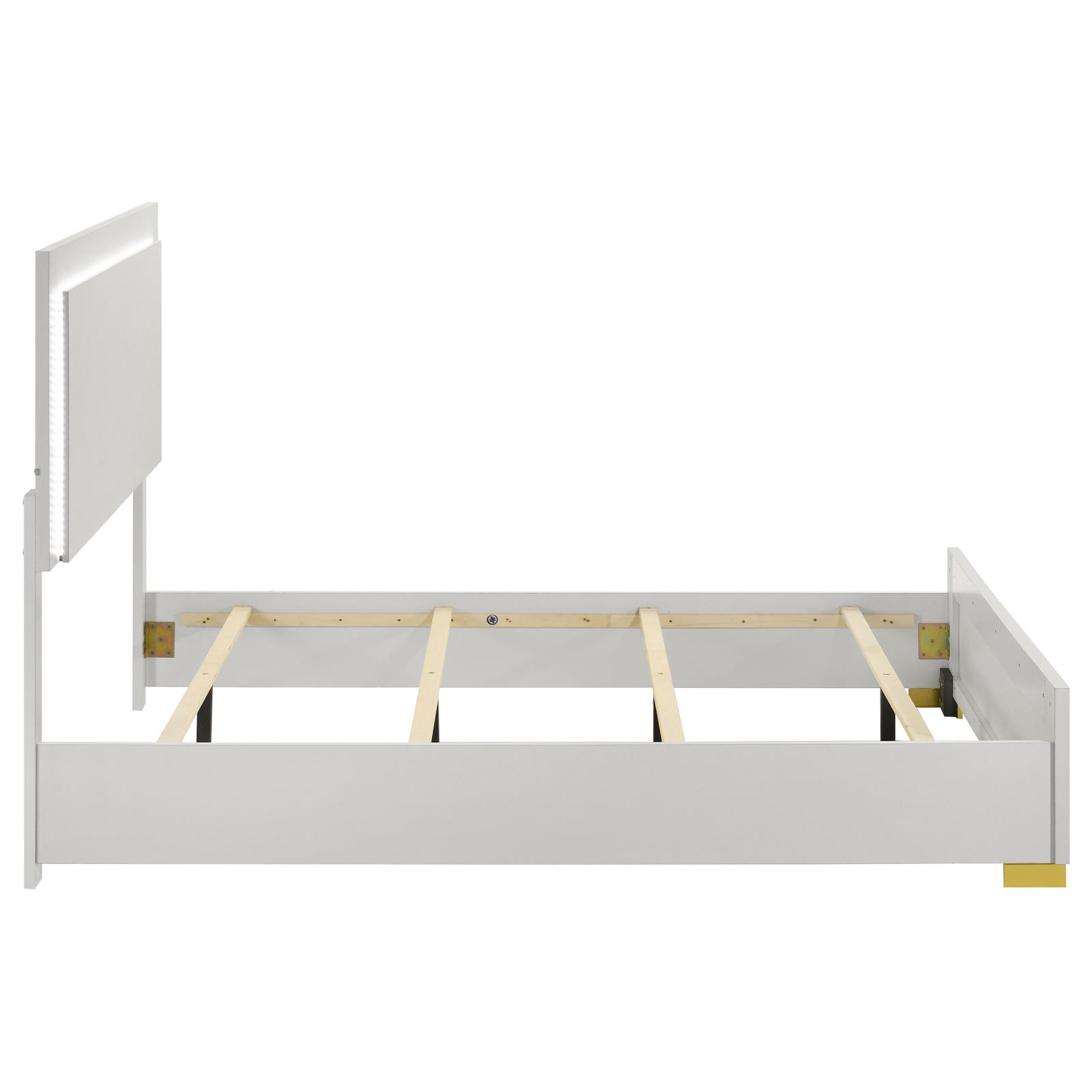 Marceline Wood Full LED Panel Bed - Image 16