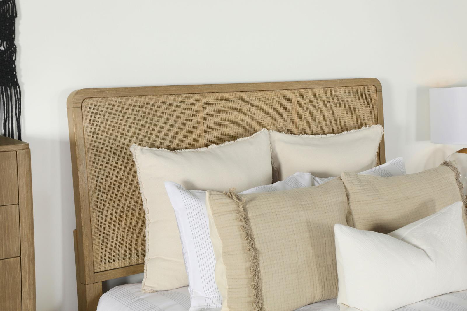 Arini Rattan Eastern King Panel Bed Sand Wash and Natural - Image 7