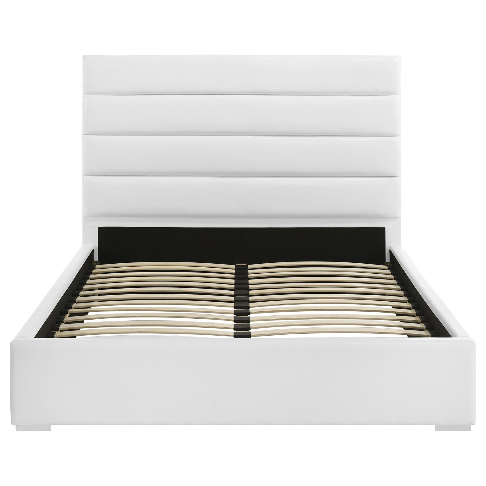 Felicity 53-inch Upholstered Queen Platform Bed White - Image 4