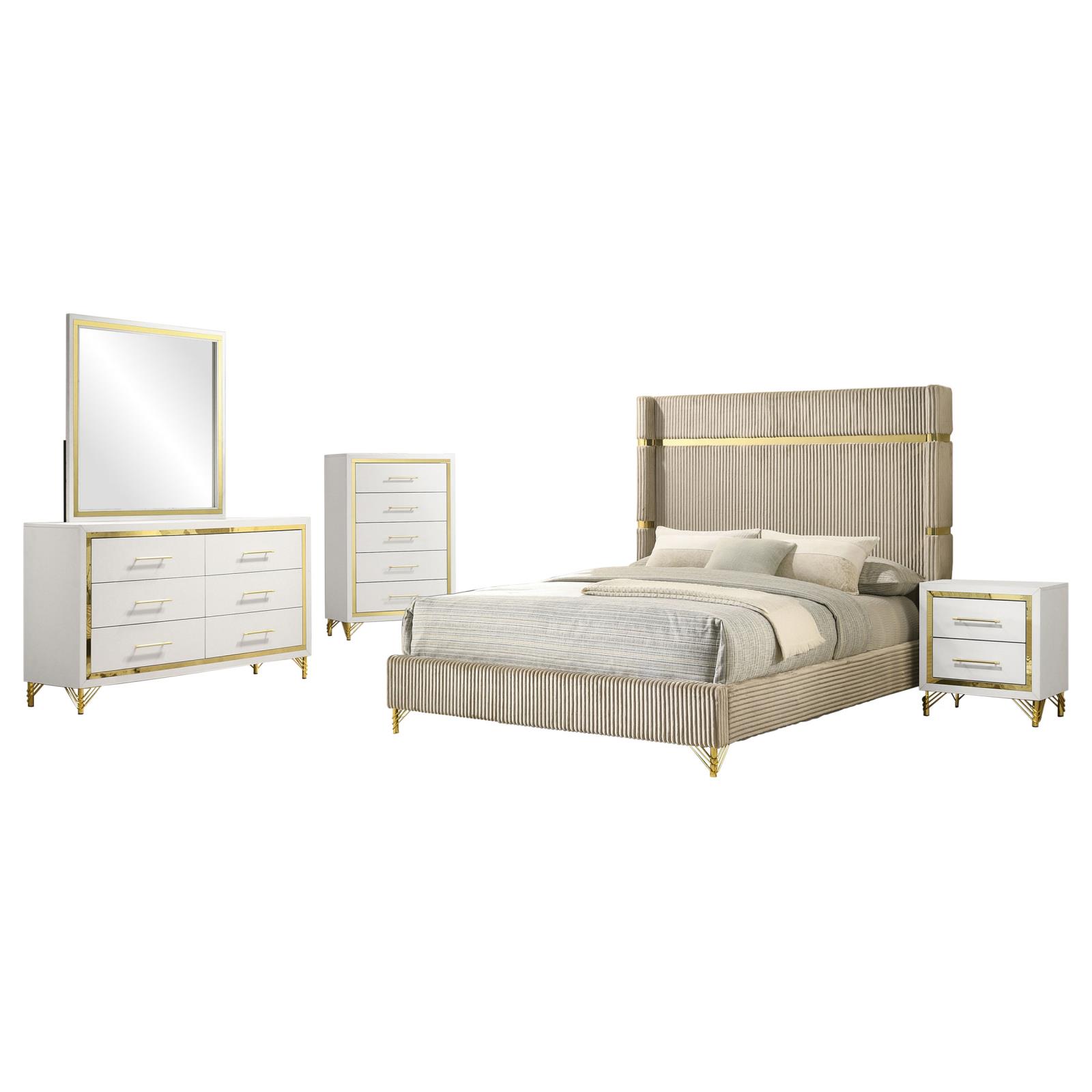 Lucia Bedroom Set Beige and White - Image 21