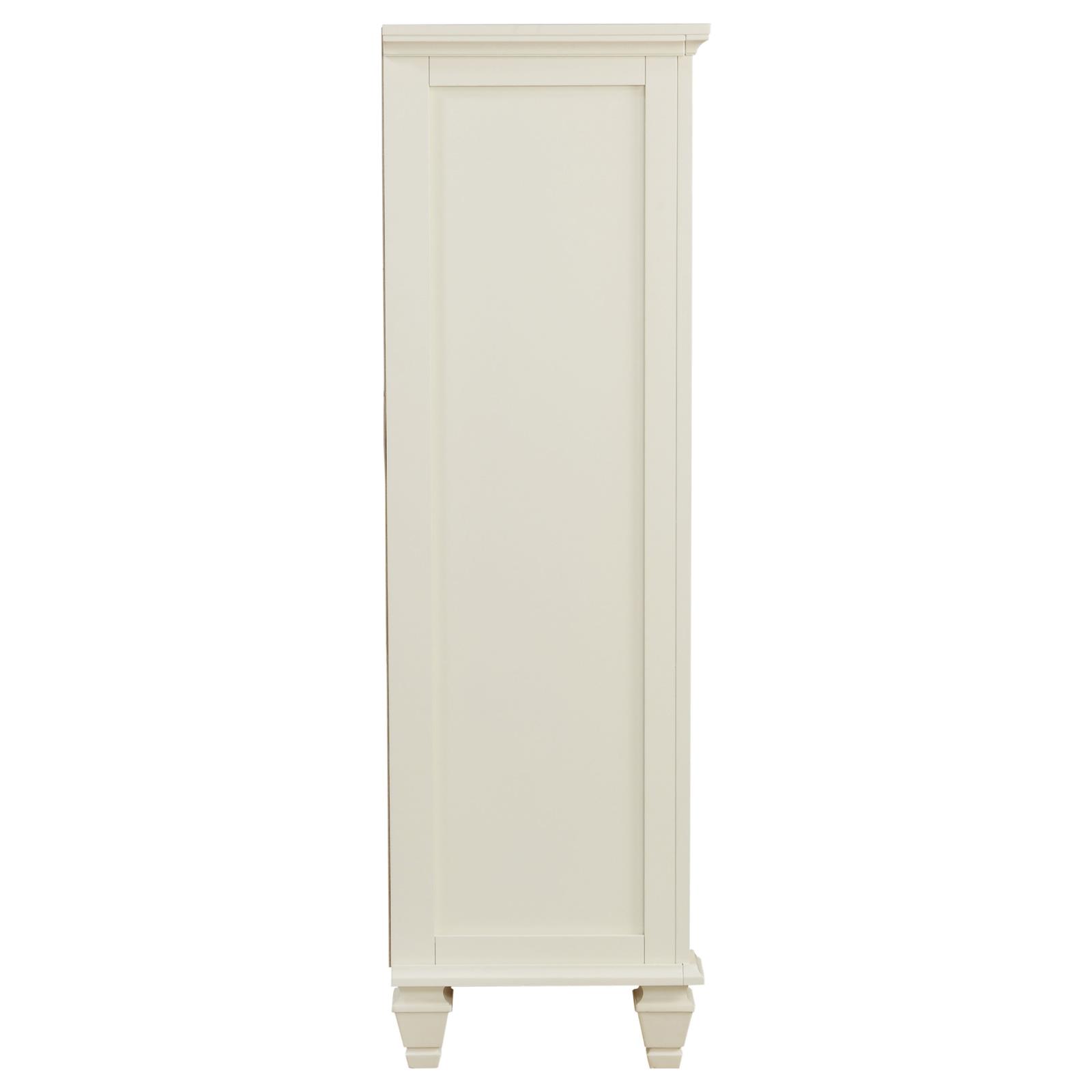 Sandy Beach 5-drawer Bedroom Chest Cream White - Image 9
