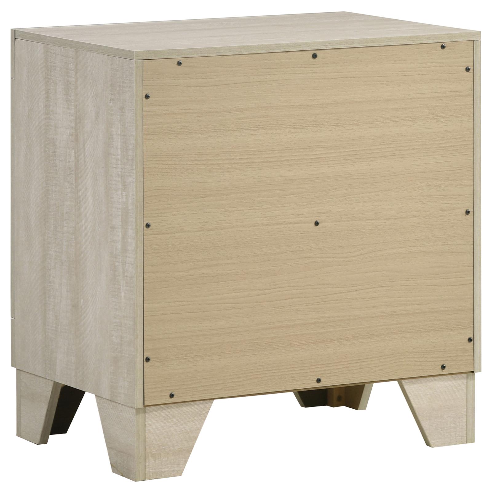 Trenton 2-drawer Nightstand Bedside Table Rustic Cream - Image 6