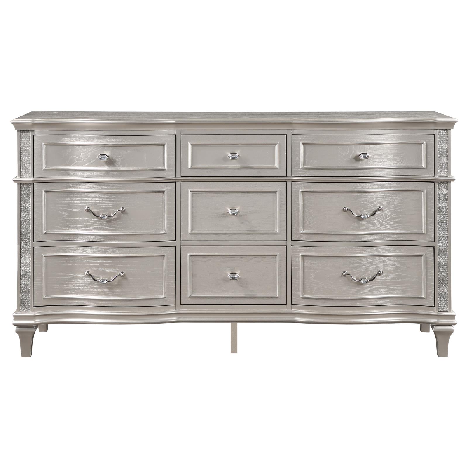 Evangeline 9-drawer Dresser Silver Oak - Image 3