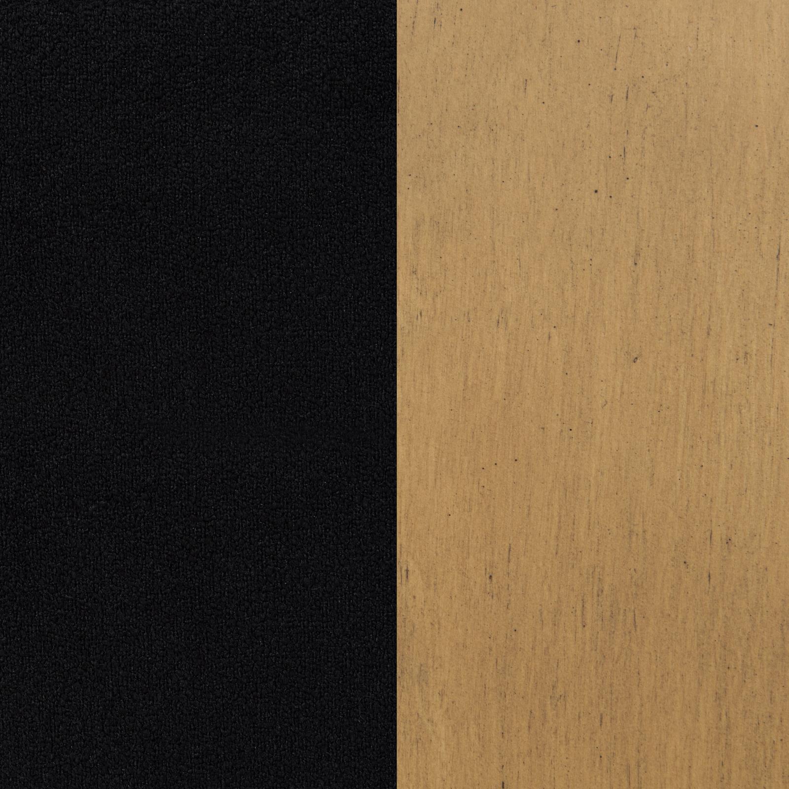 Blaire Upholstered Eastern King Wingback Platform Bed Black - Image 10