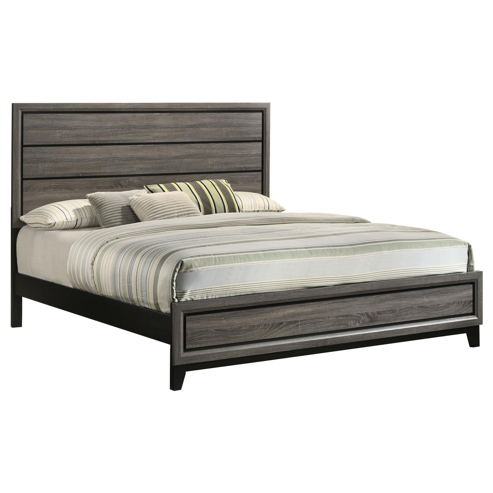 Watson Wood Eastern King Panel Bed Grey Oak - Image 3