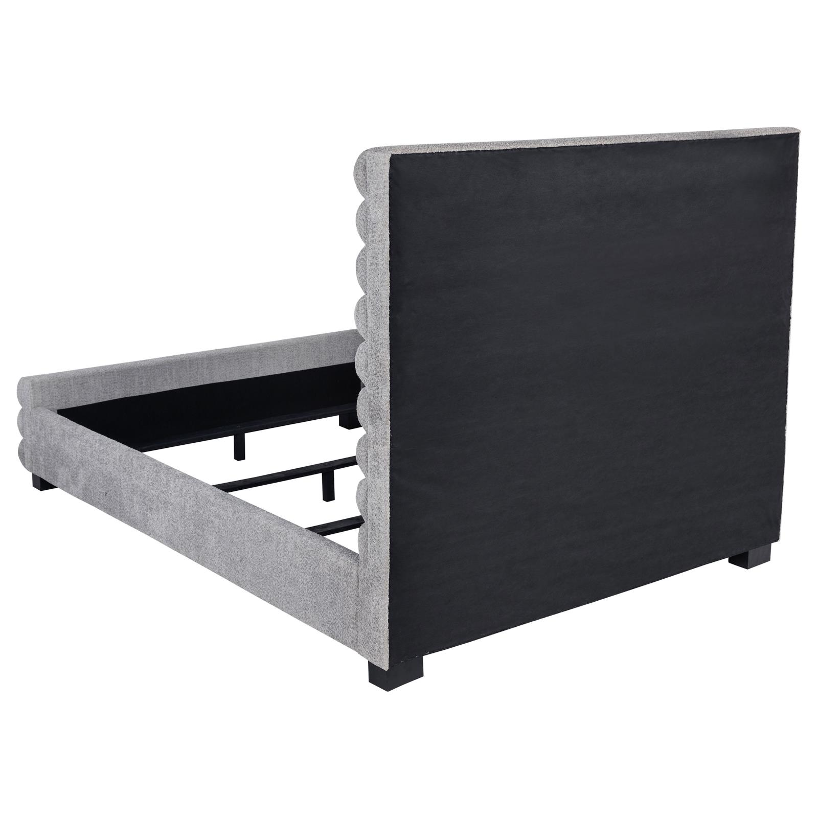 Patricia 58-inch Boucle Upholstered Queen Bed Grey - Image 5