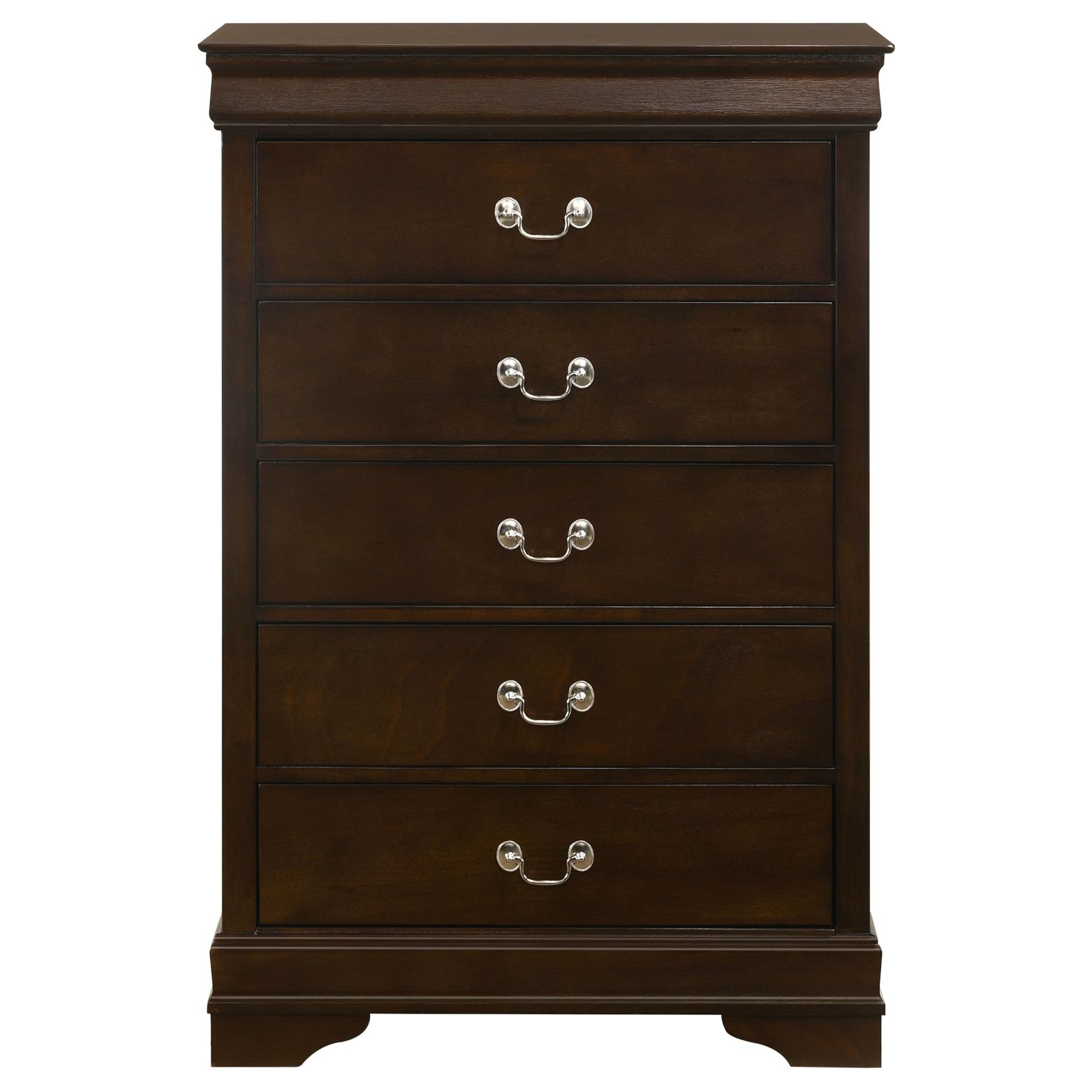 Louis Philippe 5-drawer Bedroom Chest - Image 4