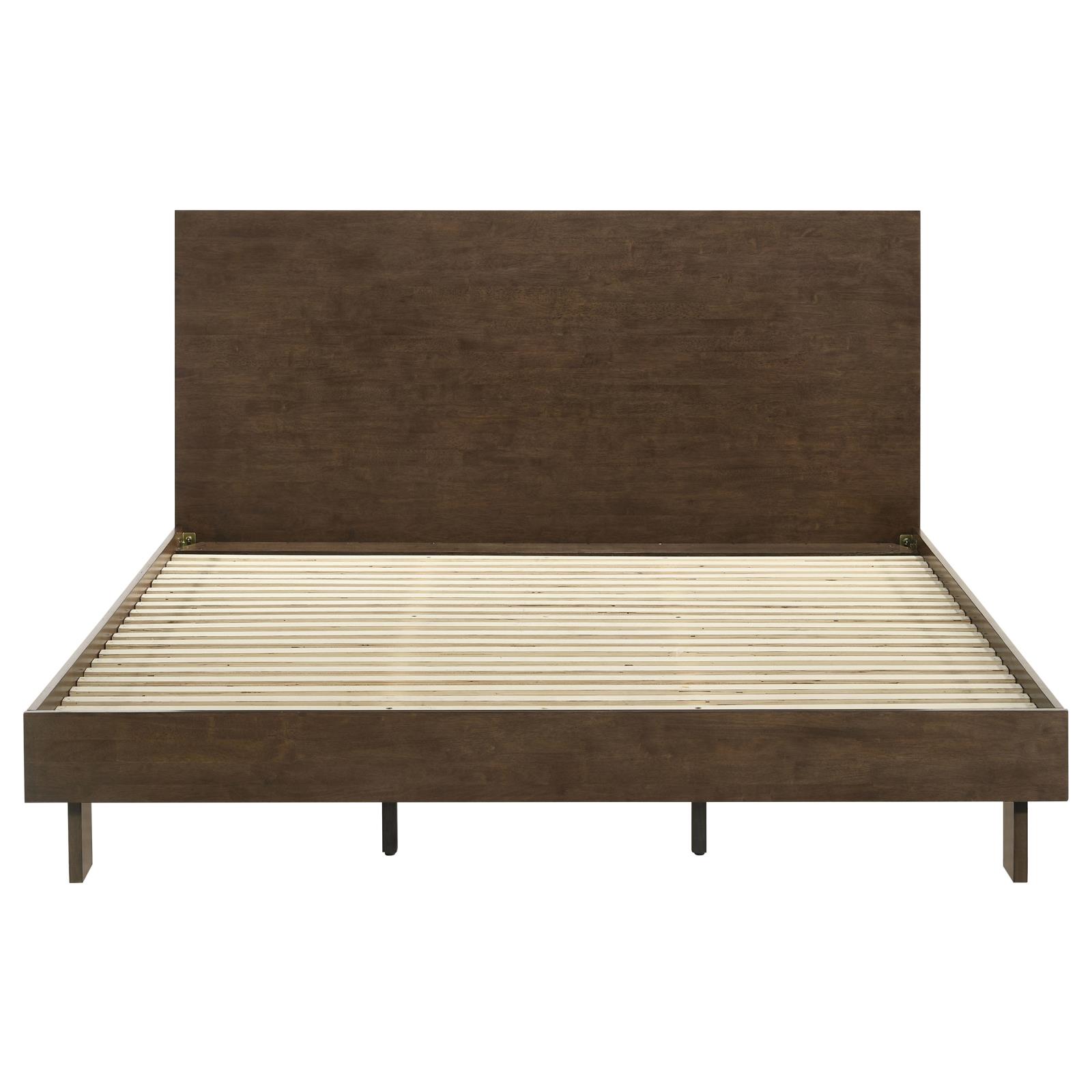 Glenwood 48-inch Eastern King Platform Panel Bed Warm Brown - Image 4