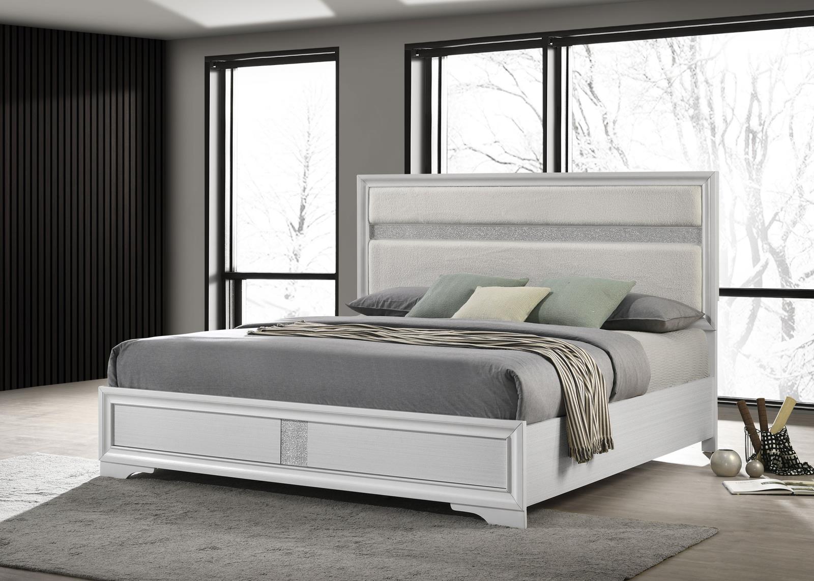 Miranda 54-inch Upholstered Eastern King Panel Bed - Image 3