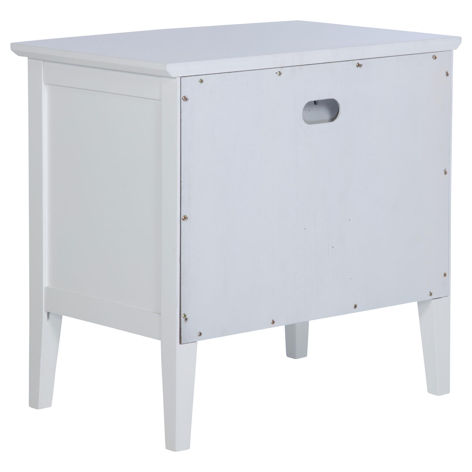Bexhill 1-drawer Nightstand Bedside Table White - Image 6