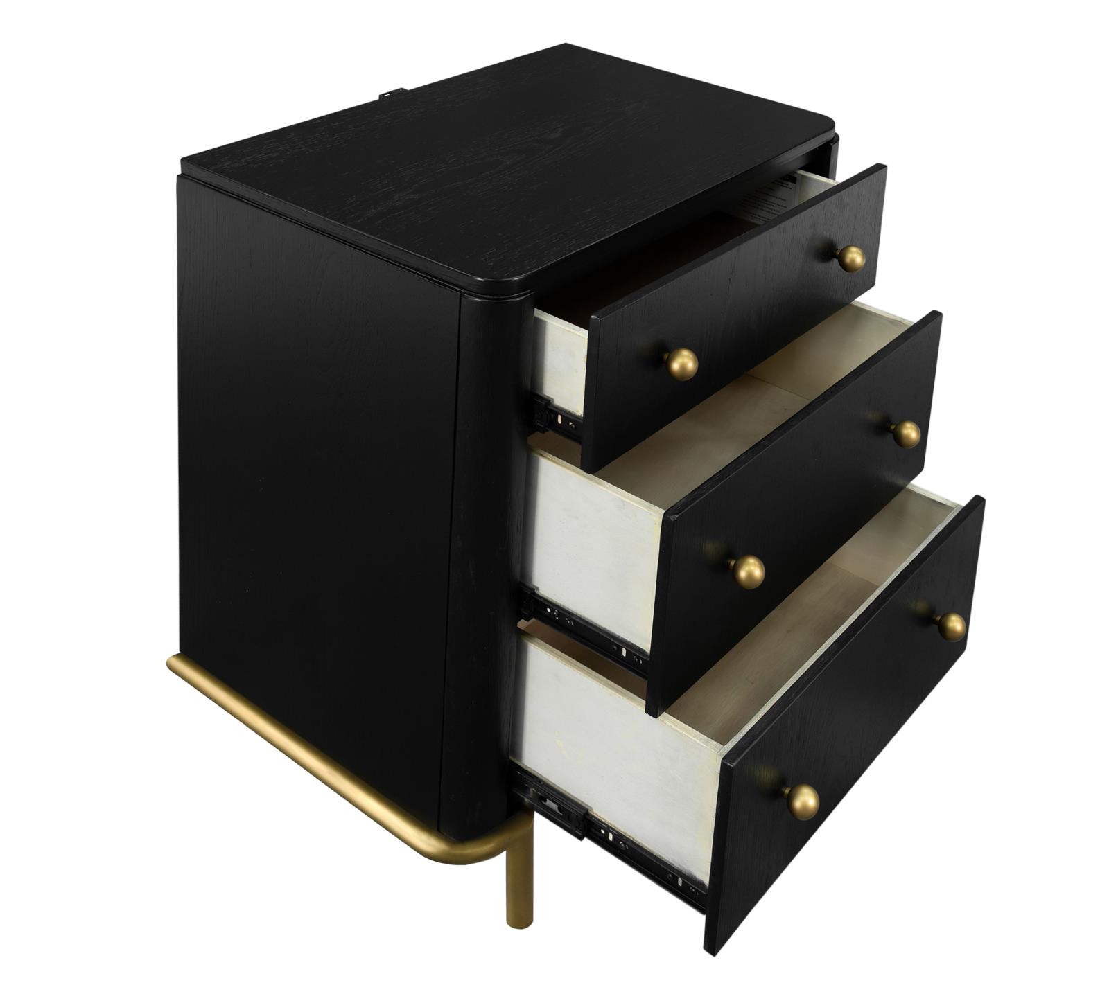 Arini 3-drawer Nightstand Black - Image 10