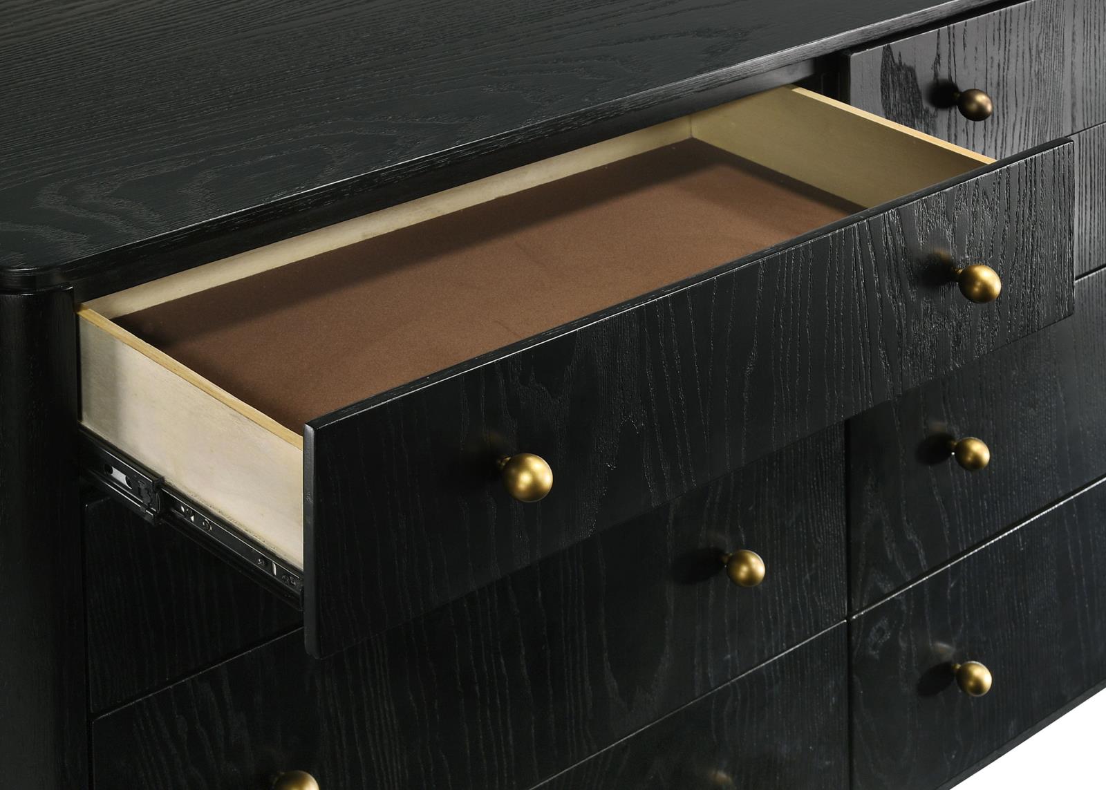 Arini 8-drawer Dresser with Mirror Black - Image 10