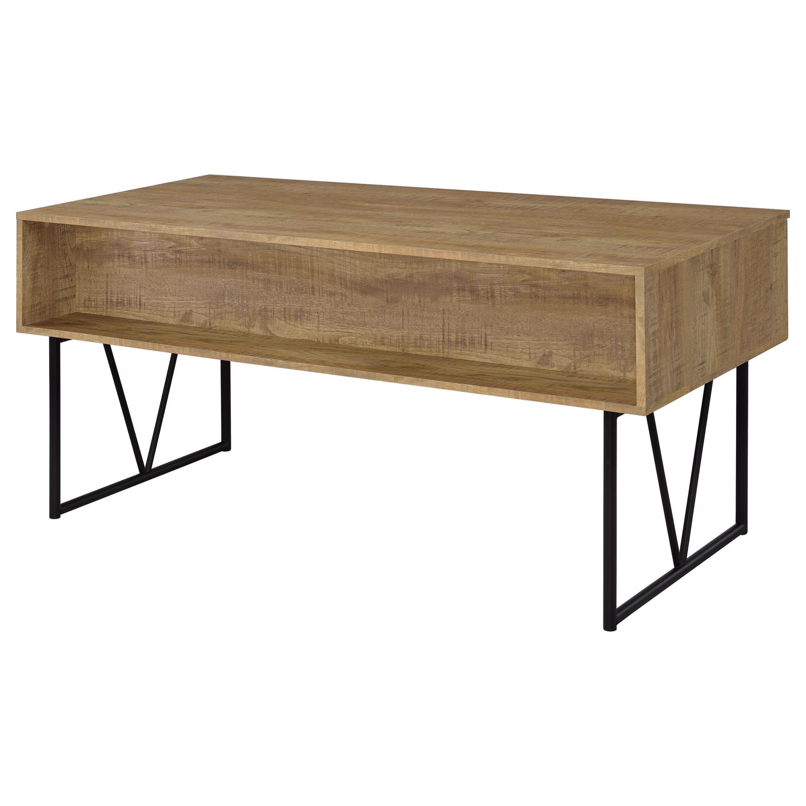 Analiese 63-inch 4-drawer Writing Desk Mango - Image 8
